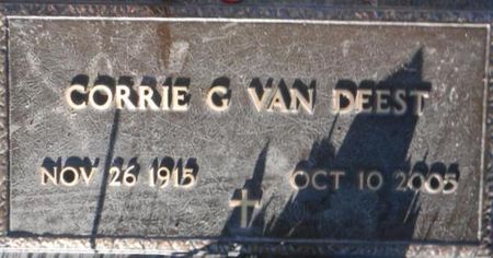 VAN DEEST, CORRIE G. - Linn County, Iowa | CORRIE G. VAN DEEST 