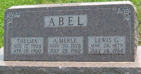 ABEL, THELMA - Louisa County, Iowa | THELMA ABEL 