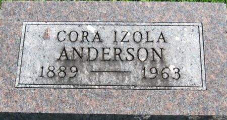 ANDERSON, CORA IZOLA - Louisa County, Iowa | CORA IZOLA ANDERSON 