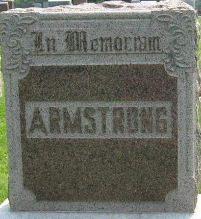 ARMSTRONG, FAMILY MONUMENT - Louisa County, Iowa | FAMILY MONUMENT ARMSTRONG 