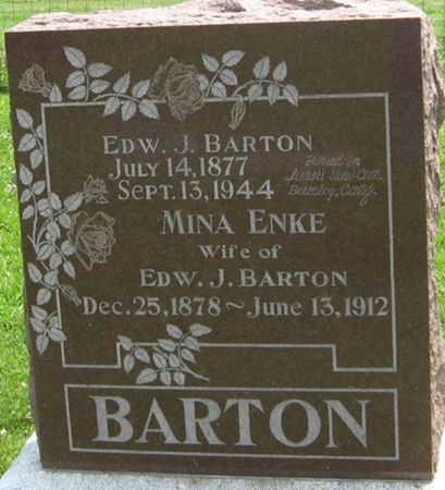 ENKE BARTON, MINA - Louisa County, Iowa | MINA ENKE BARTON 