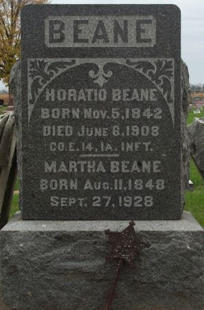 BEANE, HORATIO - Louisa County, Iowa | HORATIO BEANE 