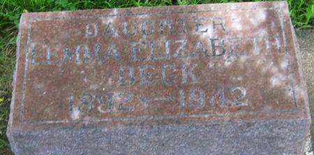 BECK, LEMMA ELIZABETH - Louisa County, Iowa | LEMMA ELIZABETH BECK 