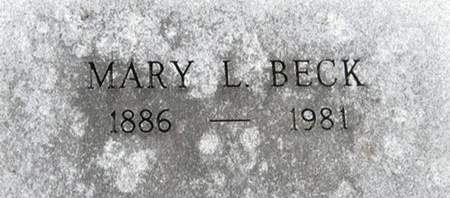 BECK, MARY L. - Louisa County, Iowa | MARY L. BECK 