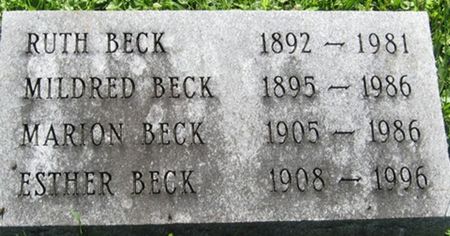 BECK, RUTH - Louisa County, Iowa | RUTH BECK 
