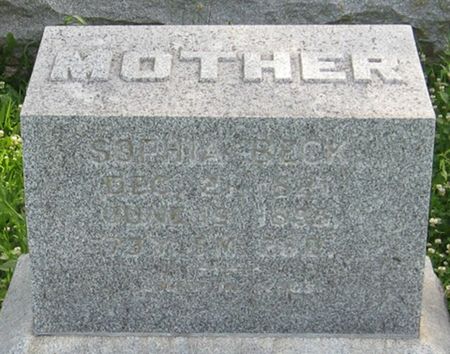 BECK, SOPHIA - Louisa County, Iowa | SOPHIA BECK 