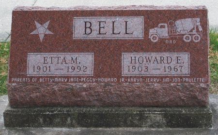 DIRCKS BELL, ETTA M - Louisa County, Iowa | ETTA M DIRCKS BELL 