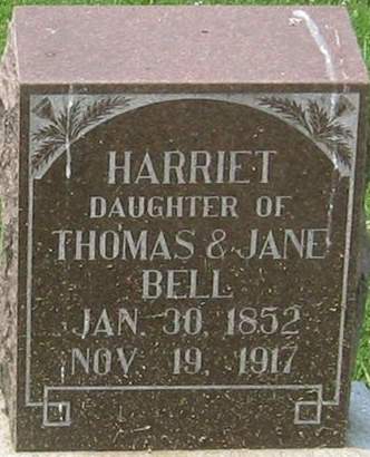 BELL, HARRIET - Louisa County, Iowa | HARRIET BELL 