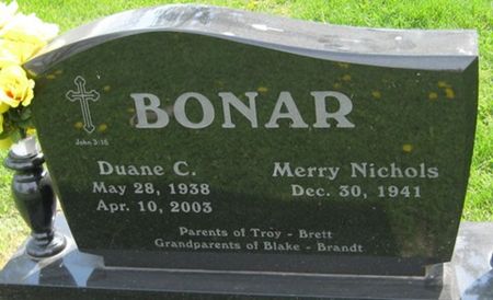 BONAR, DUANE C. - Louisa County, Iowa | DUANE C. BONAR 