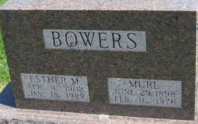 BOWERS, ESTHER M. - Louisa County, Iowa | ESTHER M. BOWERS 