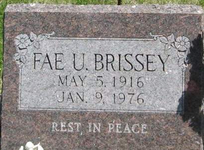 BRISSEY, FAE U. - Louisa County, Iowa | FAE U. BRISSEY 