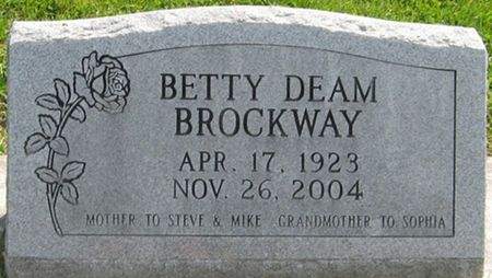DEAM BROCKWAY, BETTY - Louisa County, Iowa | BETTY DEAM BROCKWAY 