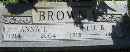 BROWN, ANNA I. - Louisa County, Iowa | ANNA I. BROWN 