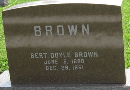 BROWN, BERT DOYLE - Louisa County, Iowa | BERT DOYLE BROWN 