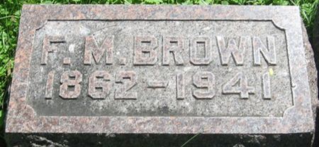 BROWN, F. M. - Louisa County, Iowa | F. M. BROWN 