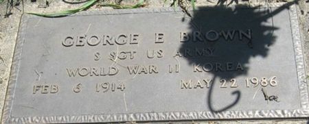 BROWN, GEORGE E. - Louisa County, Iowa | GEORGE E. BROWN 