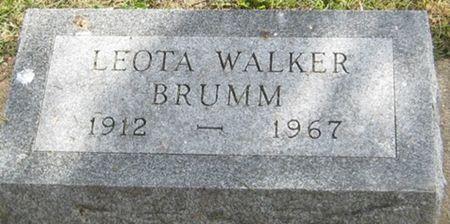 WALKER BRUMM, LEOTA - Louisa County, Iowa | LEOTA WALKER BRUMM 