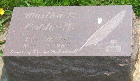 CALDWELL, MARTHA E. - Louisa County, Iowa | MARTHA E. CALDWELL 