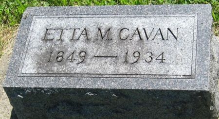 CAVAN, ETTA M. - Louisa County, Iowa | ETTA M. CAVAN 