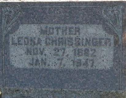 CHRISSINGER, LEONA - Louisa County, Iowa | LEONA CHRISSINGER 