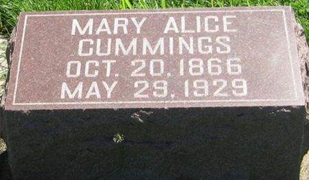 CUMMINGS, MARY ALICE - Louisa County, Iowa | MARY ALICE CUMMINGS 