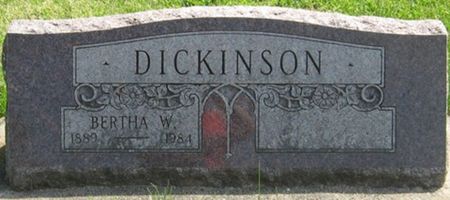 WERNER DICKINSON, BERTHA - Louisa County, Iowa | BERTHA WERNER DICKINSON 