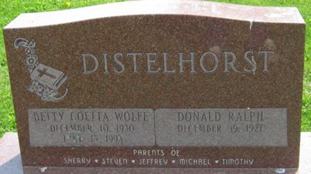 DISTELHORST, BETTY COETTA - Louisa County, Iowa | BETTY COETTA DISTELHORST 