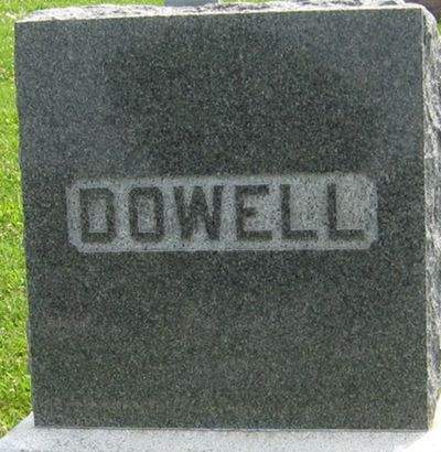 DOWELL, FAMILY MONUMENT - Louisa County, Iowa | FAMILY MONUMENT DOWELL 