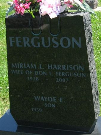 HARRISON FERGUSON, MIRAM L. - Louisa County, Iowa | MIRAM L. HARRISON FERGUSON 