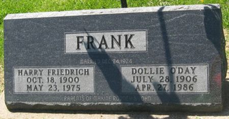 O'DAY FRANK, DOLLIE - Louisa County, Iowa | DOLLIE O'DAY FRANK 