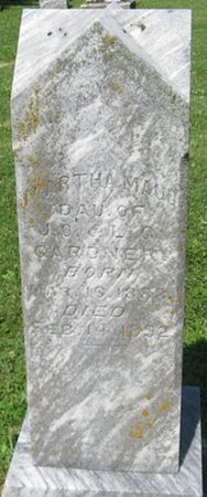 GARDNER, MARTHA MAUD - Louisa County, Iowa | MARTHA MAUD GARDNER 