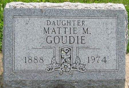 GOUDIE, MATTIE M. - Louisa County, Iowa | MATTIE M. GOUDIE 