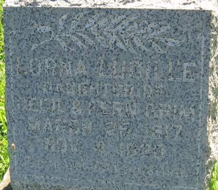 GRIM, LORNA LUCILLE - Louisa County, Iowa | LORNA LUCILLE GRIM 