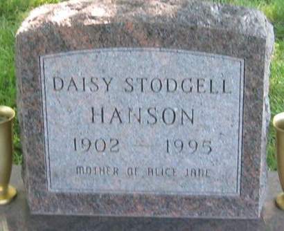 STODGELL HANSON, DAISY - Louisa County, Iowa | DAISY STODGELL HANSON 