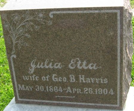 HARRIS, JULIA ETTA - Louisa County, Iowa | JULIA ETTA HARRIS 