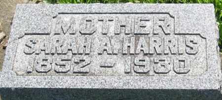 HARRIS, SARAH A. - Louisa County, Iowa | SARAH A. HARRIS 