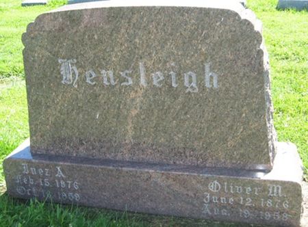 HENSLEIGH, OLIVER M. - Louisa County, Iowa | OLIVER M. HENSLEIGH 