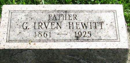 HEWITT, G. IRVEN - Louisa County, Iowa | G. IRVEN HEWITT 