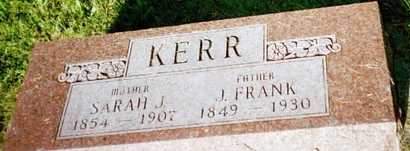 KERR, SARAH JANE - Louisa County, Iowa | SARAH JANE KERR 