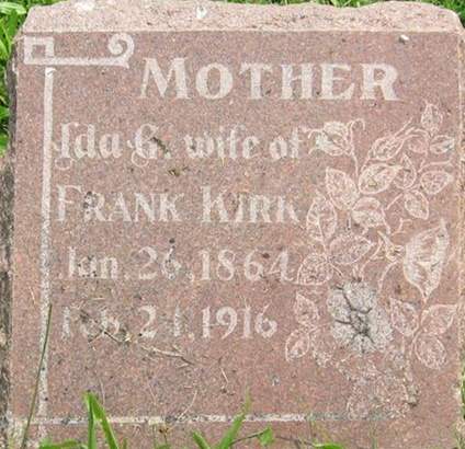 KIRK, IDA G. - Louisa County, Iowa | IDA G. KIRK 