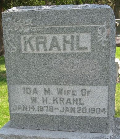 KRAHL, IDA M. - Louisa County, Iowa | IDA M. KRAHL 