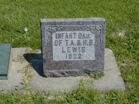 LEWIS, INFANT DAU. - Louisa County, Iowa | INFANT DAU. LEWIS 