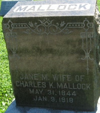 MALLOCK, JANE M. - Louisa County, Iowa | JANE M. MALLOCK 