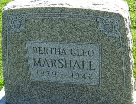 MARSHALL, BERTHA CLEO - Louisa County, Iowa | BERTHA CLEO MARSHALL 