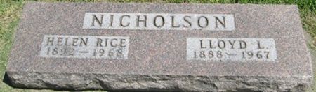 NICHOLSON, LLOYD L. - Louisa County, Iowa | LLOYD L. NICHOLSON 