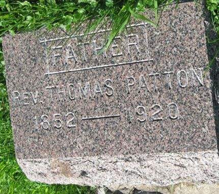 PATTON, THOMAS, REV. - Louisa County, Iowa | THOMAS, REV. PATTON 