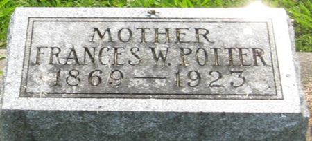 POTTER, FRANCES W. - Louisa County, Iowa | FRANCES W. POTTER 