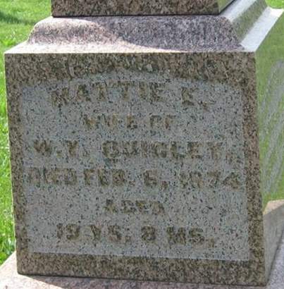 OCHILTREE QUIGLEY, MATTIE E. - Louisa County, Iowa | MATTIE E. OCHILTREE QUIGLEY 