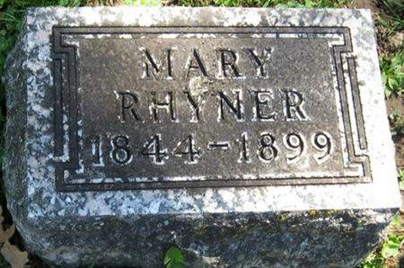 RHYNER, MARY - Louisa County, Iowa | MARY RHYNER 