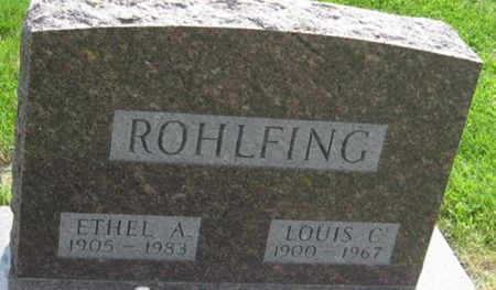ROHLFING, ETHEL A. - Louisa County, Iowa | ETHEL A. ROHLFING 